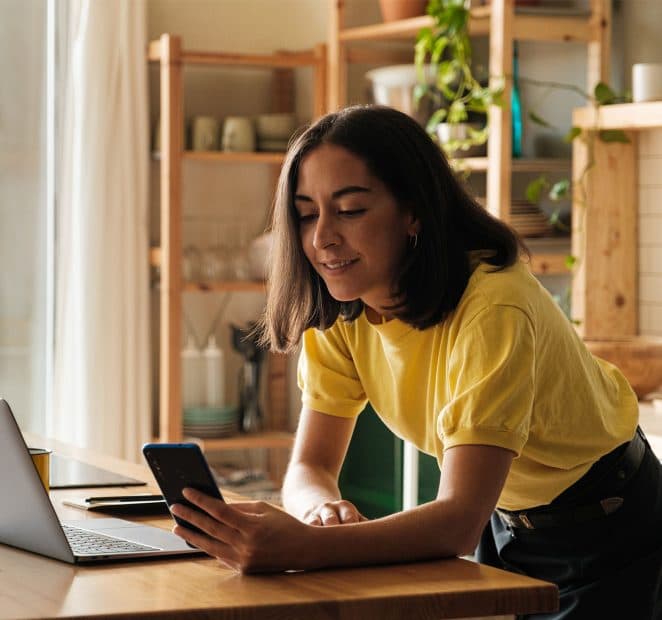 Maid-Bright-Professional-House-Cleaning-Homepage-Giving-Back-Woman-On-Phone