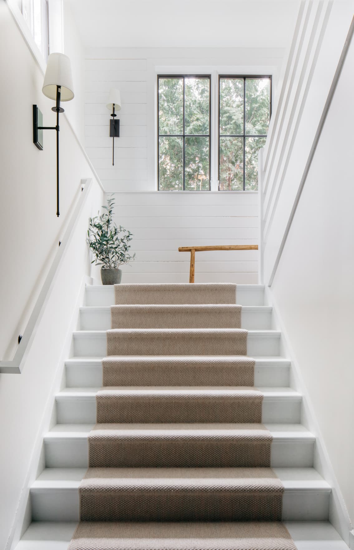 stair runner inside home
