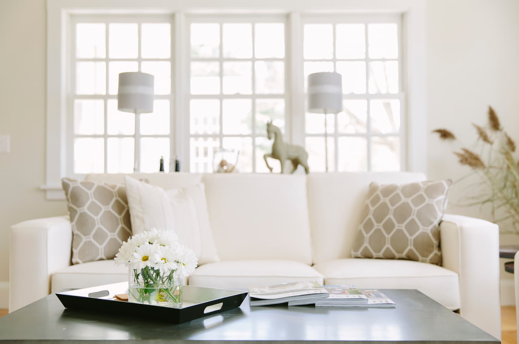 living room with sofa
